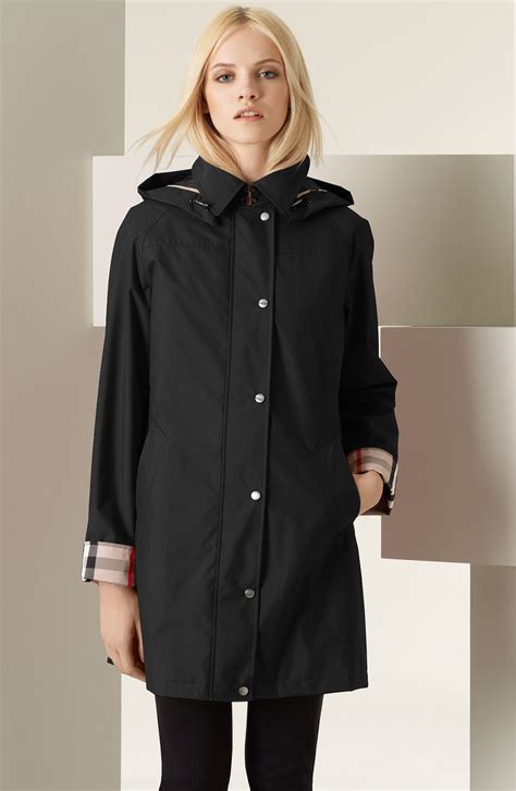 burberry rain jacket womens|Burberry women's raincoat with hood.